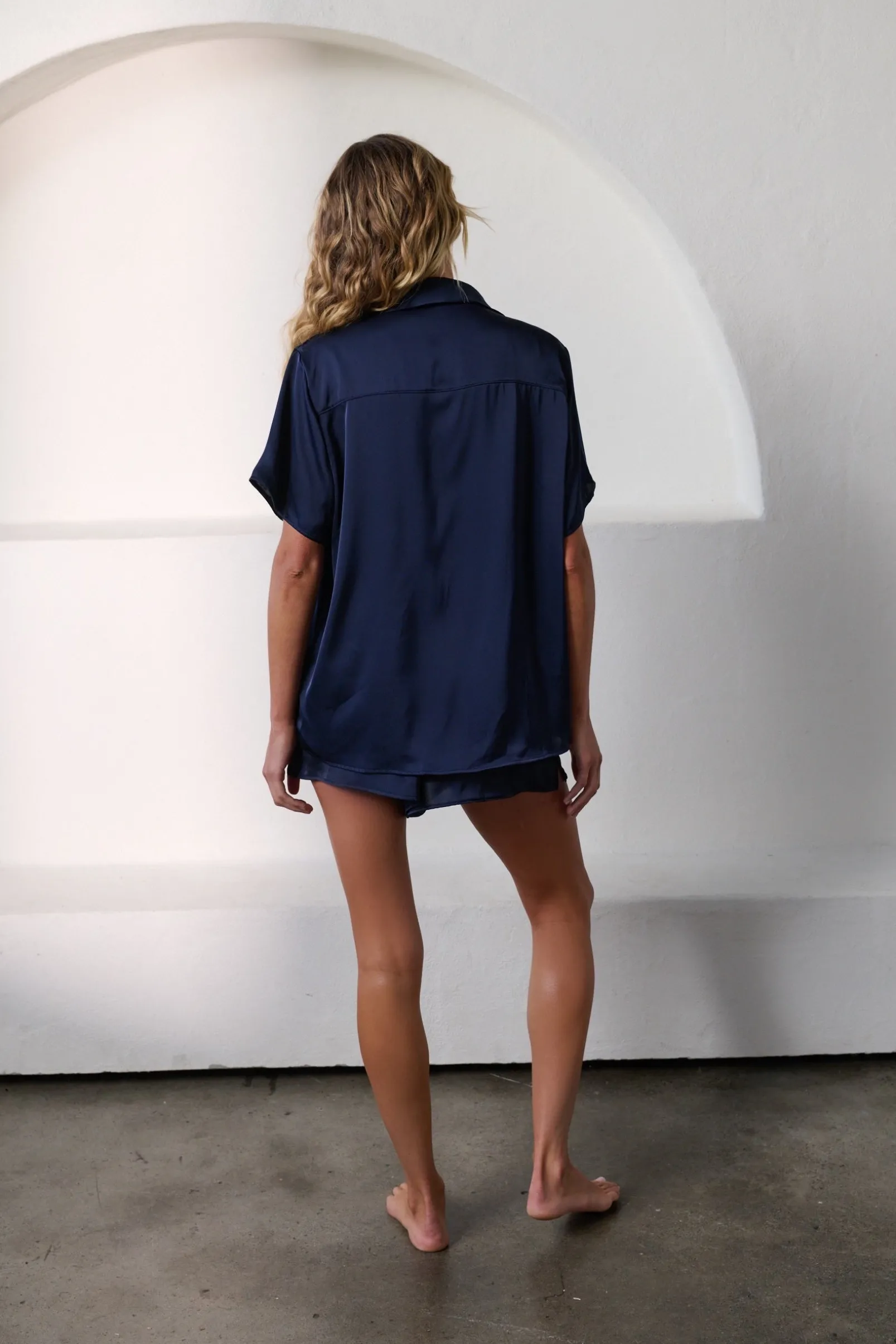 Best Kat The Label Gracie Short Sleeve Short Set Ink navy