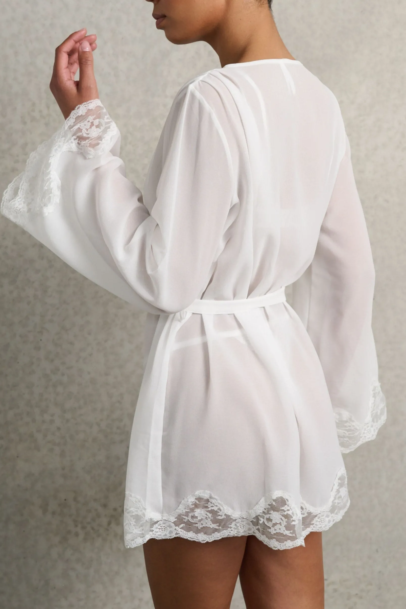 Hot Kat The Label Harley Robe Ivory