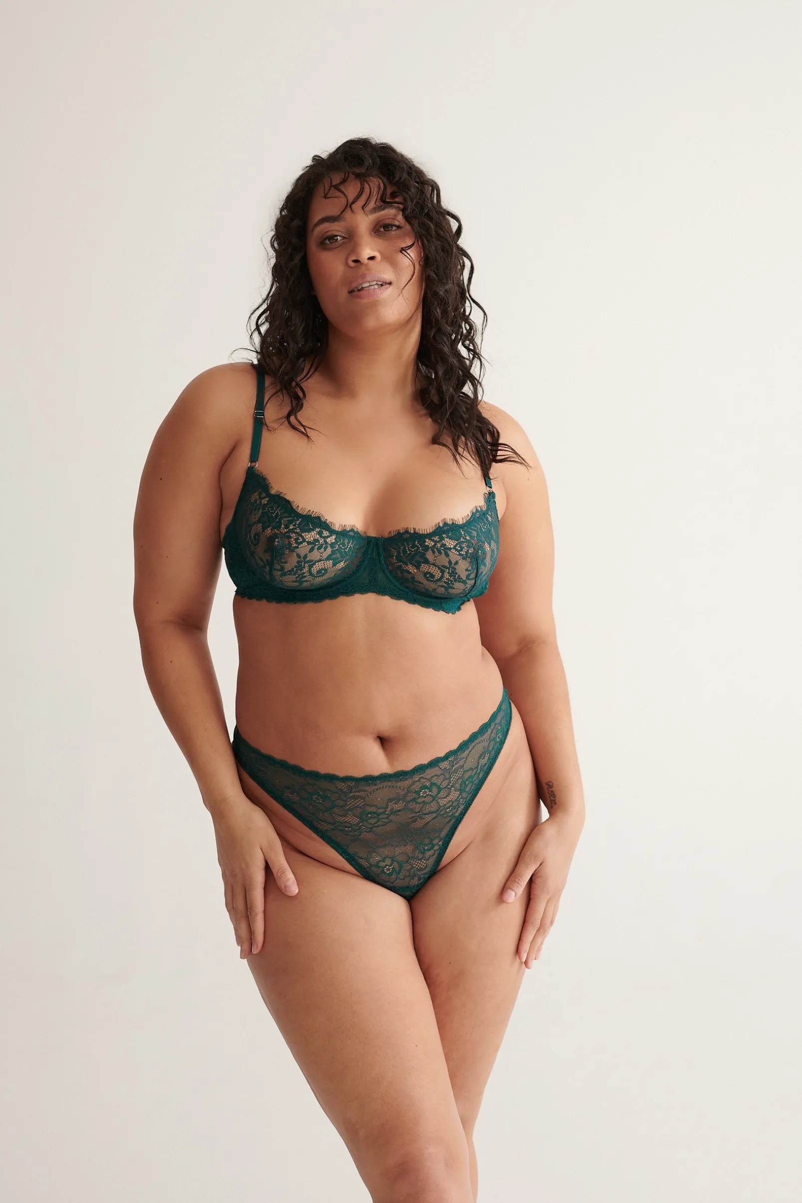 New Kat The Label Maverick High Waist Set emerald