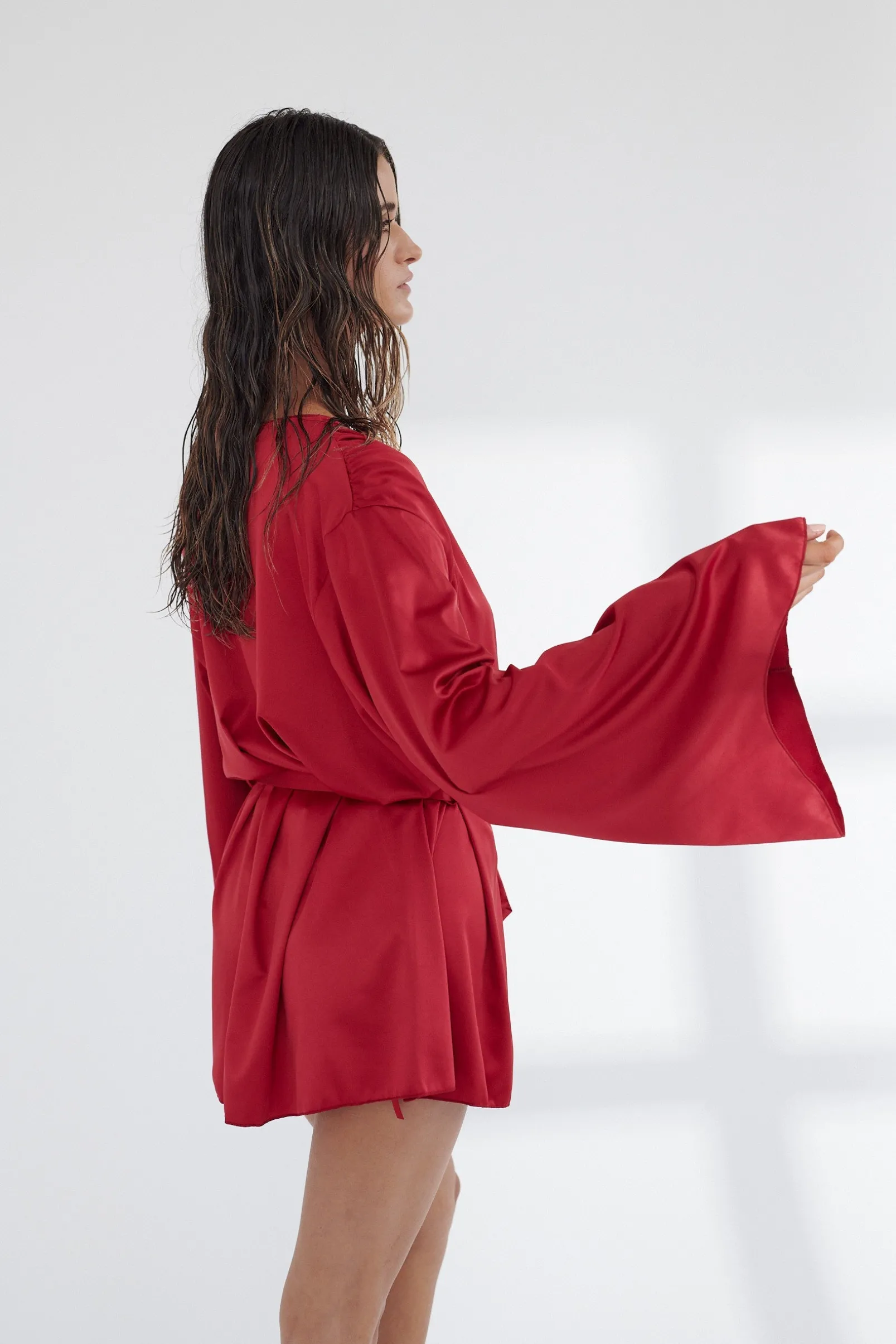 Outlet Kat The Label Poppy Robe red